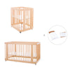 Berceau, lit bébé et lit d'enfant (4in1) en bois · Crea Tre Nomad C301-M5000