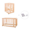 Berceau, lit bébé et lit d'enfant (4in1) en bois · Crea Tre Nomad C301-M5000