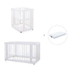 White crib, cot and bed all-in-one (4in1) · Crea Tre Bianco C301-M1100