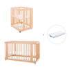 Wooden crib, cot and bed all-in-one (4in1) · Crea Tre Nomad C301-M5000