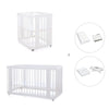 Berceau, lit bébé et lit d'enfant (4in1) en blanc · Crea Tre Bianco C301-M1100