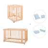 Wooden crib, cot and bed all-in-one (4in1) · Crea Tre Nomad C301-M5000