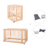 Berceau, lit bébé et lit d'enfant (4in1) en bois · Crea Tre Nomad C301-M5000