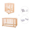 Berceau, lit bébé et lit d'enfant (4in1) en bois · Crea Tre Nomad C301-M5000