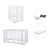 White crib, cot and bed all-in-one (4in1) · Crea Tre Bianco C301-M1100