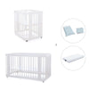 White crib, cot and bed all-in-one (4in1) · Crea Tre Bianco C301-M1100