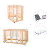 Berceau, lit bébé et lit d'enfant (4in1) en bois · Crea Tre Nomad C301-M5000