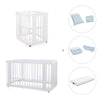 Berceau, lit bébé et lit d'enfant (4in1) en blanc · Crea Tre Bianco C301-M1100