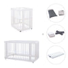 White crib, cot and bed all-in-one (4in1) · Crea Tre Bianco C301-M1100