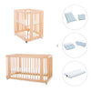 Berceau, lit bébé et lit d'enfant (4in1) en bois · Crea Tre Nomad C301-M5000