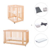 Wooden crib, cot and bed all-in-one (4in1) · Crea Tre Nomad C301-M5000