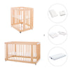 Berceau, lit bébé et lit d'enfant (4in1) en bois · Crea Tre Nomad C301-M5000