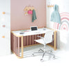 Babywiege, babybett und Bett (4in1) Holz/rosa · Crea Plus Tre C351-M5059