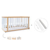 Babybett-Bett 70x140 cm (3in1) Holz/weiss · Crea Plus Due C350-M5011