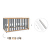 Lit bébé-Lit d'enfant 70x140 cm (3in1) bois/gris · Crea Plus Due C350-M5058