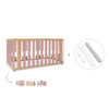 Lit bébé-Lit d'enfant 70x140 cm (3in1) bois/rose · Crea Plus Due C350-M5059