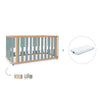 Lit bébé-Lit d'enfant 70x140 cm (3in1) bois/vert · Crea Plus Due C350-M5057