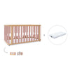 Lit bébé-Lit d'enfant 70x140 cm (3in1) bois/rose · Crea Plus Due C350-M5059