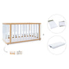 Babybett-Bett 70x140 cm (3in1) Holz/weiss · Crea Plus Due C350-M5011