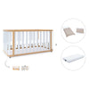 Babybett-Bett 70x140 cm (3in1) Holz/weiss · Crea Plus Due C350-M5011