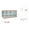 Lit bébé-Lit d'enfant 70x140 cm (3in1) bois/vert · Crea Plus Due C350-M5057