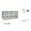 Lit bébé-Lit d'enfant 70x140 cm (3in1) bois/vert · Crea Plus Due C350-M5057