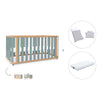 Lit bébé-Lit d'enfant 70x140 cm (3in1) bois/vert · Crea Plus Due C350-M5057