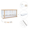 Babybett-Bett 70x140 cm (3in1) Holz/weiss · Crea Plus Due C350-M5011