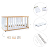 Babybett-Bett 70x140 cm (3in1) Holz/weiss · Crea Plus Due C350-M5011