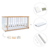 Babybett-Bett 70x140 cm (3in1) Holz/weiss · Crea Plus Due C350-M5011