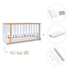 Babybett-Bett 70x140 cm (3in1) Holz/weiss · Crea Plus Due C350-M5011