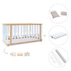 Babybett-Bett 70x140 cm (3in1) Holz/weiss · Crea Plus Due C350-M5011