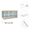 Lit bébé-Lit d'enfant 70x140 cm (3in1) bois/vert · Crea Plus Due C350-M5057
