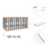 Lit bébé-Lit d'enfant 70x140 cm (3in1) bois/gris · Crea Plus Due C350-M5058