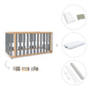 Lit bébé-Lit d'enfant 70x140 cm (3in1) bois/gris · Crea Plus Due C350-M5058