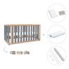 Lit bébé-Lit d'enfant 70x140 cm (3in1) bois/gris · Crea Plus Due C350-M5058