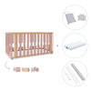 Lit bébé-Lit d'enfant 70x140 cm (3in1) bois/rose · Crea Plus Due C350-M5059