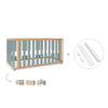 Cot-bed 70x140 cm (3in1) wooden/green · Crea Plus Due C350-M5057