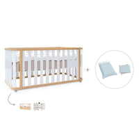 Babybett-Bett 70x140 cm (3in1) Holz/weiss · Crea Plus Due C350-M5011