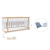 Cot-bed 70x140 cm (3in1) wooden/white · Crea Plus Due C350-M5011