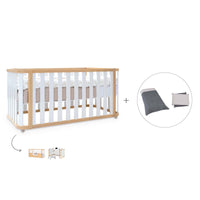 Cot-bed 70x140 cm (3in1) wooden/white · Crea Plus Due C350-M5011