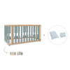 Cot-bed 70x140 cm (3in1) wooden/green · Crea Plus Due C350-M5057