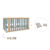 Cot-bed 70x140 cm (3in1) wooden/green · Crea Plus Due C350-M5057