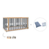 Lit bébé-Lit d'enfant 70x140 cm (3in1) bois/gris · Crea Plus Due C350-M5058