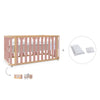 Babybett-Bett 70x140 cm (3in1) Holz/rosa · Crea Plus Due C350-M5059