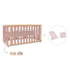 Cot-bed 70x140 cm (3in1) wooden/rose · Crea Plus Due C350-M5059