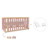 Cot-bed 70x140 cm (3in1) wooden/rose · Crea Plus Due C350-M5059