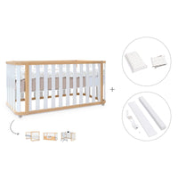 Cot-bed 70x140 cm (3in1) wooden/white · Crea Plus Due C350-M5011