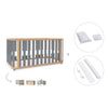 Cot-bed 70x140 cm (3in1) wooden/grey · Crea Plus Due C350-M5058