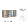 Cot-bed 70x140 cm (3in1) wooden/grey · Crea Plus Due C350-M5058